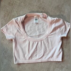 Kittenish Pink Crop Top